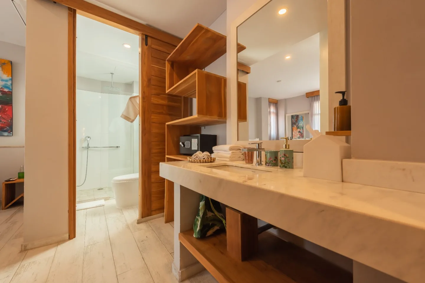 Bathroom — Two-Bedroom Suite — Townhouse Cartagena, San Diego, Walled Old Town
