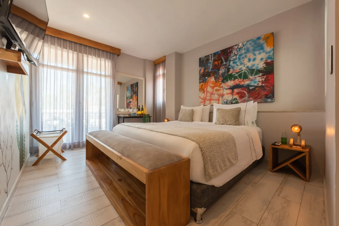 Bedroom — Two-Bedroom Suite — Townhouse Cartagena, San Diego, Walled Old Town