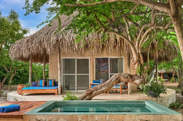 A cabana at Blue Apple